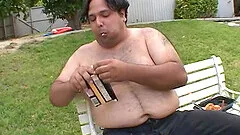 Fat dude got his dick sucked off by petite girl Desani Lezian