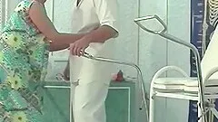 Ugly hairy 85 years old mom fisted by her doctor