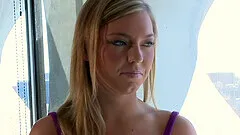 Slave role and rough experience is memorable for tied blonde