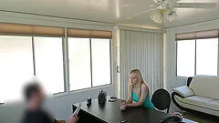 Allie Rae tells she is a stripper so why loan agent gets horny