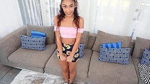 Cum on pussy ending after interracial sex with Latina Sarah Lace