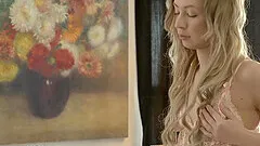 Blonde girlfriend Jada Love drops her wet panties to be penetrated