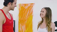 After workout wet Jillian Janson wants to jump on a friend's penis