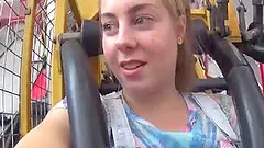 College Girl Orgasms On public