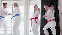 Ginger and Blonde Teen Swap New Boyfriends For Hardcore Sex