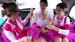Future bride Cristal Caitlin enjoys hard sex with a stranger in the car