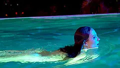 After swimming  Lily Love jumps on a friend's penis like no one before