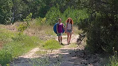 Picnic in the wild nature turns to a sex adventure for Foxy Lee