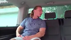 Chick College Teen Brunette Fucks In Car With New Boyfriend