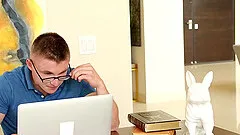 After blowing handsome Roman Todd decides to fuck with his gay lover