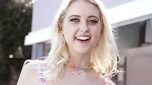 Horny blondie seduced a black dude for hardcore interracial sex