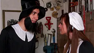 Horny chick Alice Lighthouse drops her maids uniform to ride a dick