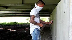 After outside blowing blonde Jasmine Webb gets her wet cunt eaten