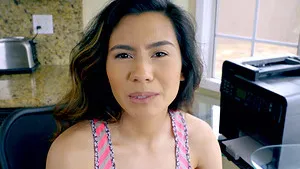 Bubble butt brunette Christian Charity gets fucked in the office