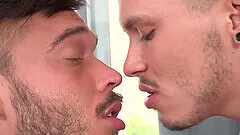 Before hardcore gay anal sex handsome Seth Knight enjoys a blowjob