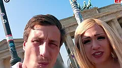 german blonde teen public sex pick up POV