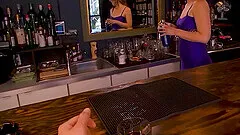 Unforgettable night with barmaid at the pub: hardcore sex with horny barmaid