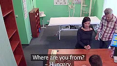 Vicky Love gets fucked by strong doctor's penis while she moans