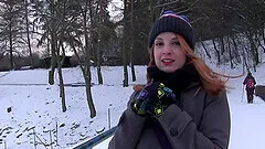 Lovely Irina Vega gets her wet cunt fucked in the stranger's car