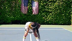 Dreams come true for hot Gina Valentina after hard outside fuck