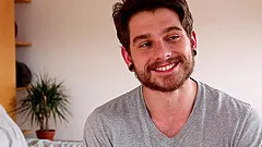 After blowing gay Damien Kyle decides to fuck with his handsome lover