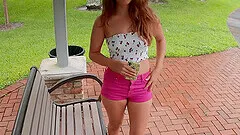 Amazing Callie Klein enjoys rough sex with a stranger by the pool