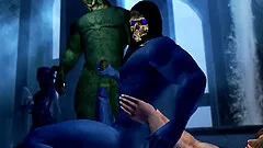 Wizzard of Dungeons fucking with naked big dick soldier