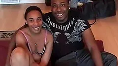 Adorable ebony cutie gets her pussy licked then pounded by her boyfriend
