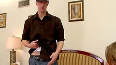 Porn Casting Dir Victoria Lawson Couldnt Keep Her Hands off of His Big Cock