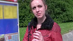 Outdoor sex and blowjob in the forest are the fantasies of blonde girl