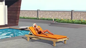 Savage plays with a sexy college girl outdoor