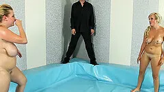 After the catfight horny Petra decides to fuck with a young guy