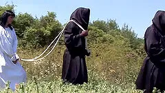 A slave role and humiliation are fantastic experience for naked brunette