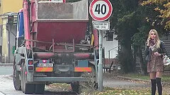 After sucking Karina is ready to jump on a dude's dick in the car