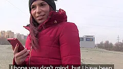 Sexy redhead Jessica Red enjoys amazing fuck in the car cabine