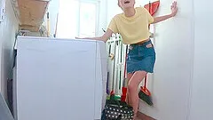 Skye Blue is on the floor enjoying rough sex experience with a dude