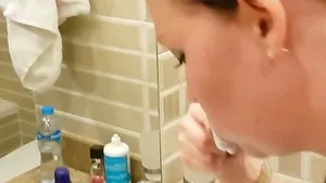 German teen get mouth creampie