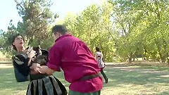 Young Damsel Amia Miley Rewards Her Brave Hero