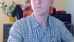 Horny teen blond jerks his pretty dick on webcam