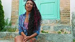 Mona Wales and Nikki Darling fucked in a public BDSM orgy