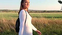 Outside sex and a blowjob are amazing with horny and wild Nana Garnet