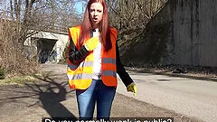 Outside fuck with a stranger is a new experience for Mia El Camino