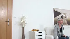 After she prepares her cunt Janie Sky is ready for rough sex with a guy