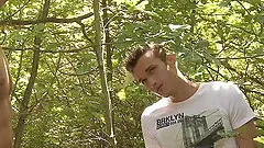 Fuck in the forest is a new sex experience for handsome gay dude