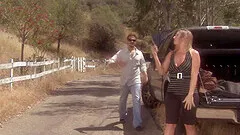 Blonde Devon Lee enjoys outdoor fuck with a dude during her vacation