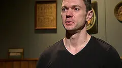 Brandon Blake enjoys a blowjob by handsome gay guy on the table