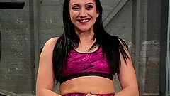 Petite big ass babe Mandy Muse tied up and gangbanged hardcore