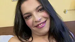 Pregnant sexy brunette adores showing her perfect fucking skills