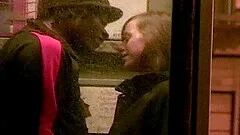 Interracial couples daring outdoor fuck