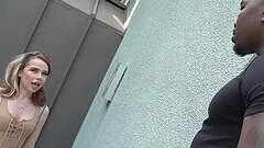 Alana Cruise is Hitting the Big Black Cock on its Head